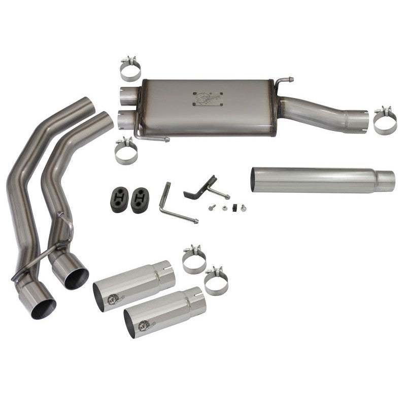 aFe Rebel Exhausts Cat-Back SS Ford F-150 04-08 V8 4.6/5.4L w/ Polished Tips