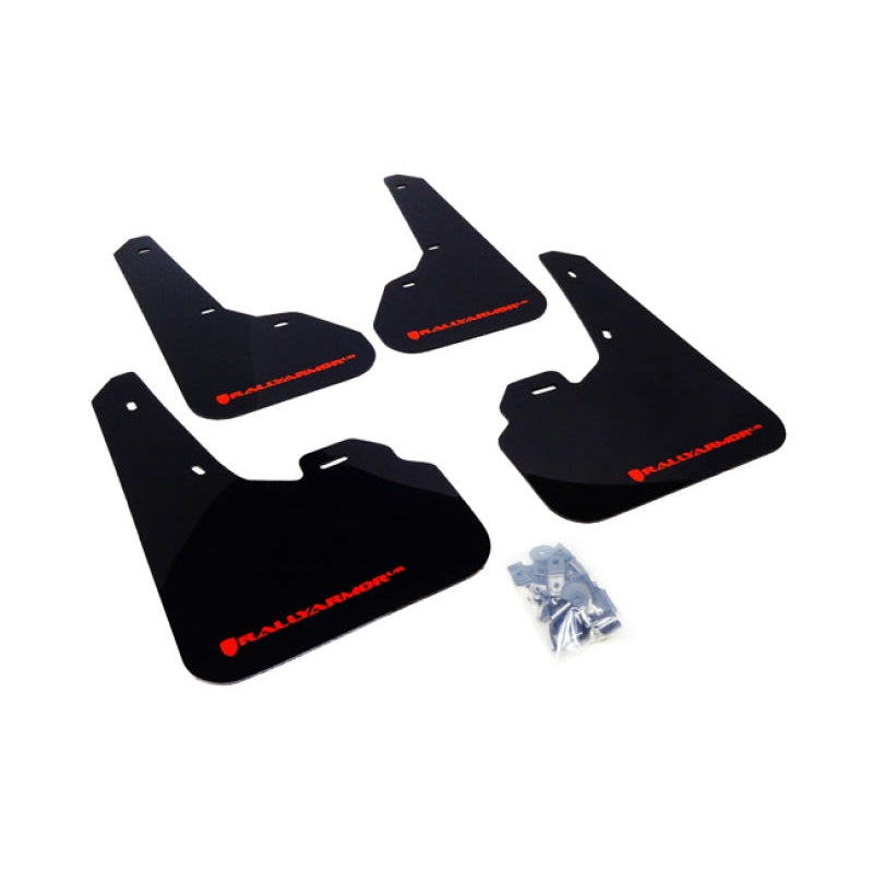 Rally Armor 10-13 Mazda3/Speed3 Black UR Mud Flap w/ Red Logo - T1 Motorsports