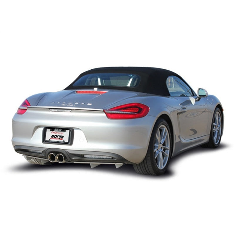 Borla 14-15 Porsche Cayman/Boxster (981) RWD 2Dr Dual Center Rear Exit Catback 4in Tip Exhaust Sys - T1 Motorsports