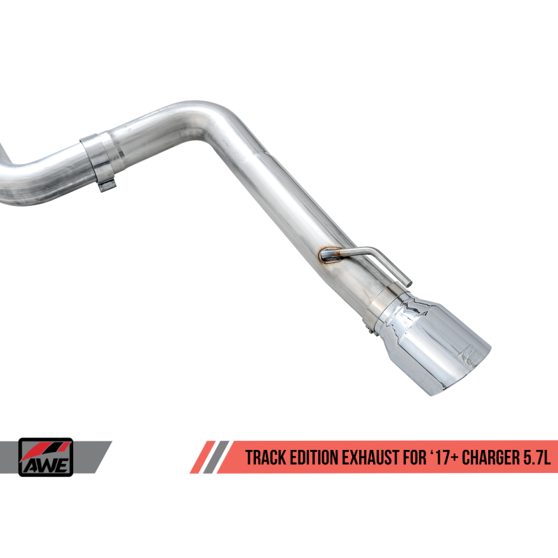 AWE Tuning 2017+ Dodge Charger 5.7L Track Edition Exhaust - Chrome Silver Tips