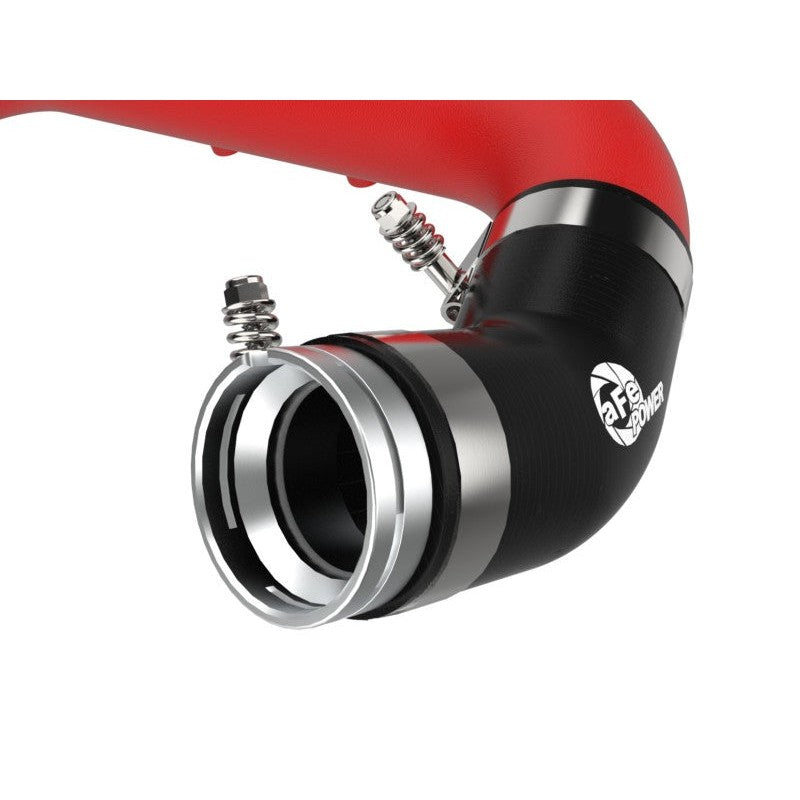 aFe BladeRunner Red 2-3/4in Aluminum Charge Pipe 2021 Toyota Supra GR (A90) I4-2.0L (t) B48