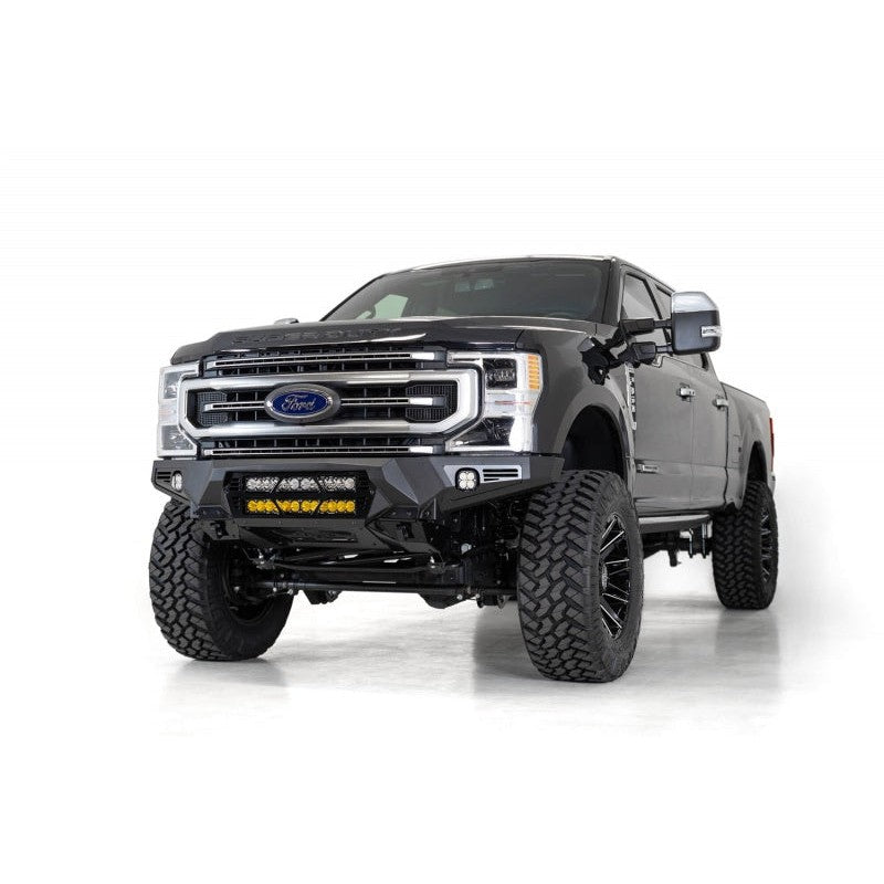 Addictive Desert Designs 17-20 Ford Super Duty Bomber Front Bumper w/ Mounts For 20in Light Bars
