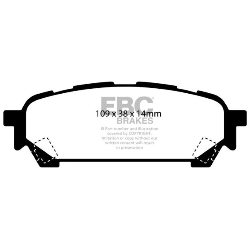 EBC Redstuff Brake Pads -  04-06 Saab 9-2X 2.0 Turbo - Rear Brake Pads