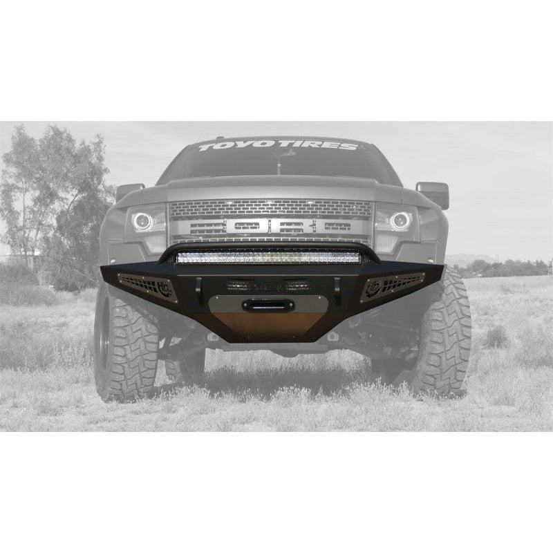Addictive Desert Designs 10-14 Ford F-150 Raptor HoneyBadger Front Bumper w/ Winch Mount