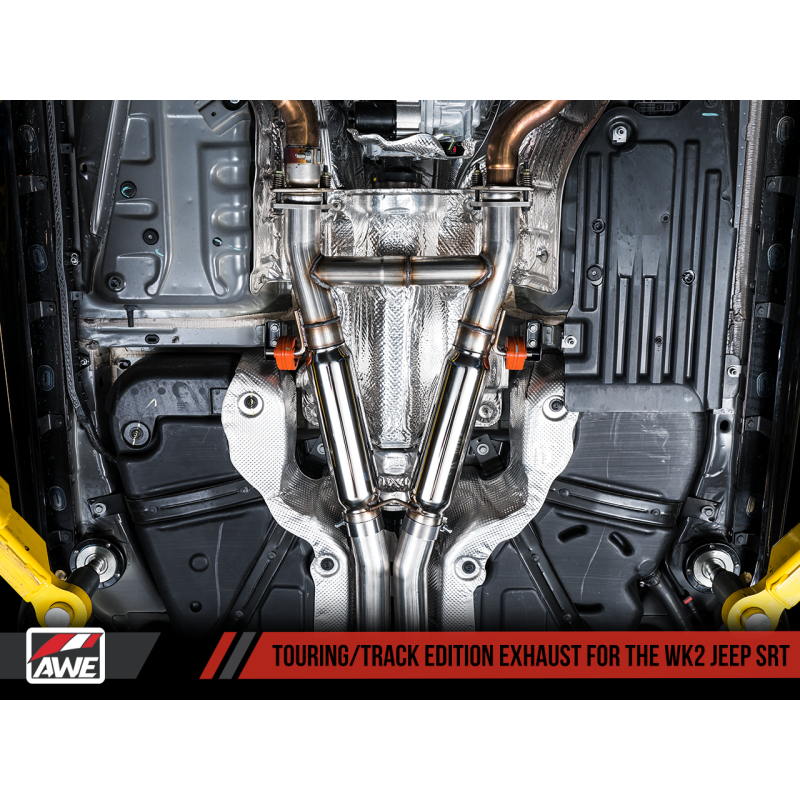 AWE Tuning 2020 Jeep Grand Cherokee SRT Track Edition Exhaust - Diamond Black Tips