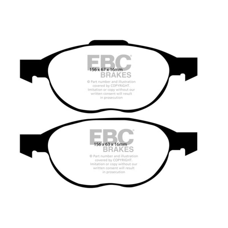 EBC Redstuff Brake Pads -  12+ Ford C-Max 2.0 Hybrid - Front Brake Pads