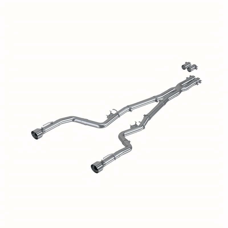 MBRP 17-21 Charger 5.7L/6.2L/6.4L 3in Race Profile Cat-Back w/ Dual Tips Aluminized Steel Exhaust - T1 Motorsports