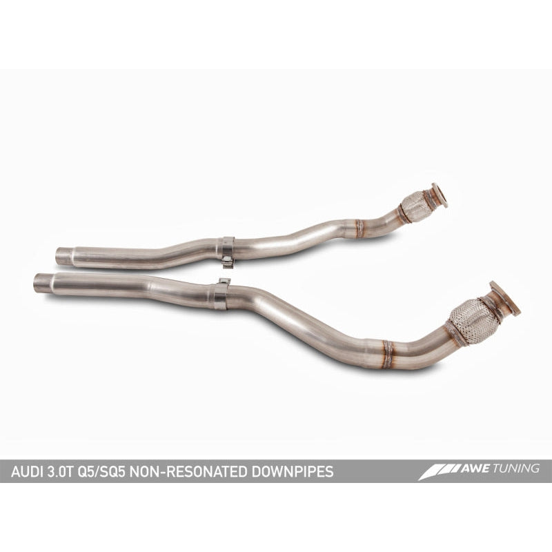 AWE Tuning Audi 8R Q5 3.0T Touring Edition Exhaust Dual Outlet Chrome Silver Tips