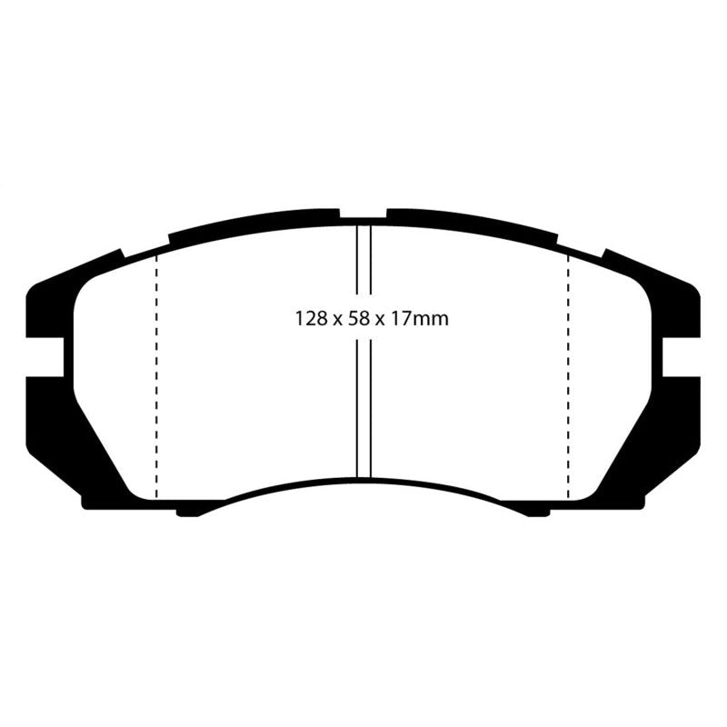 EBC Redstuff Brake Pads -  95-96 Subaru Impreza 2.2 - Front Brake Pads