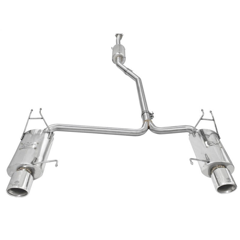 aFe Takeda Exhaust 2.25in to 2in Dia 304SS Cat-Back w/Polished Tips 08-12 Honda Accord Coupe V6 3.5L
