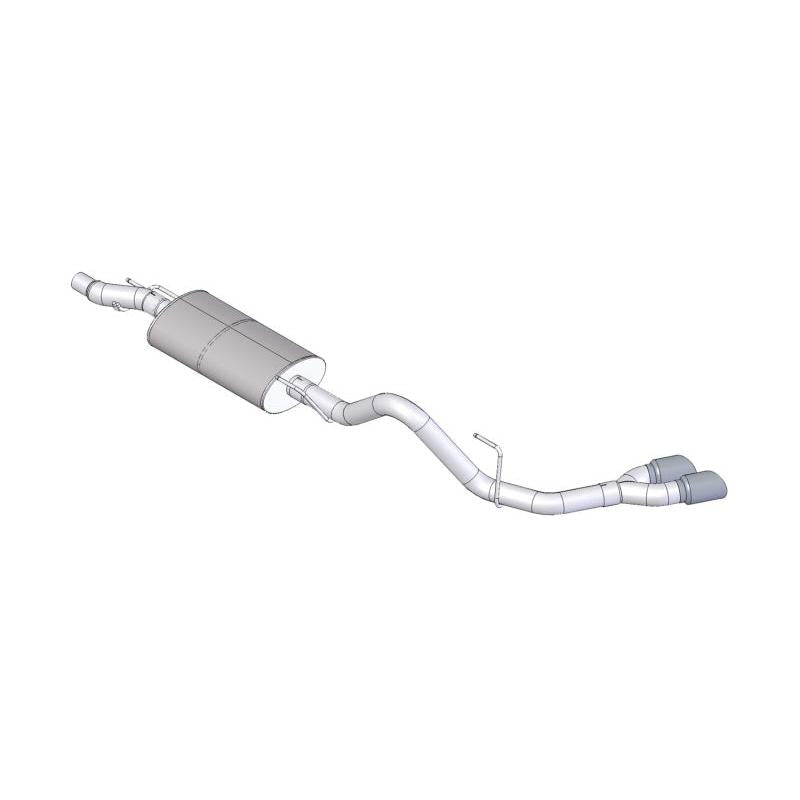 Corsa Sport Cat-Back Exhaust w/ Polished Twin Tips - 2011-2014 Ford F-150 EcoBoost 3.5L V6