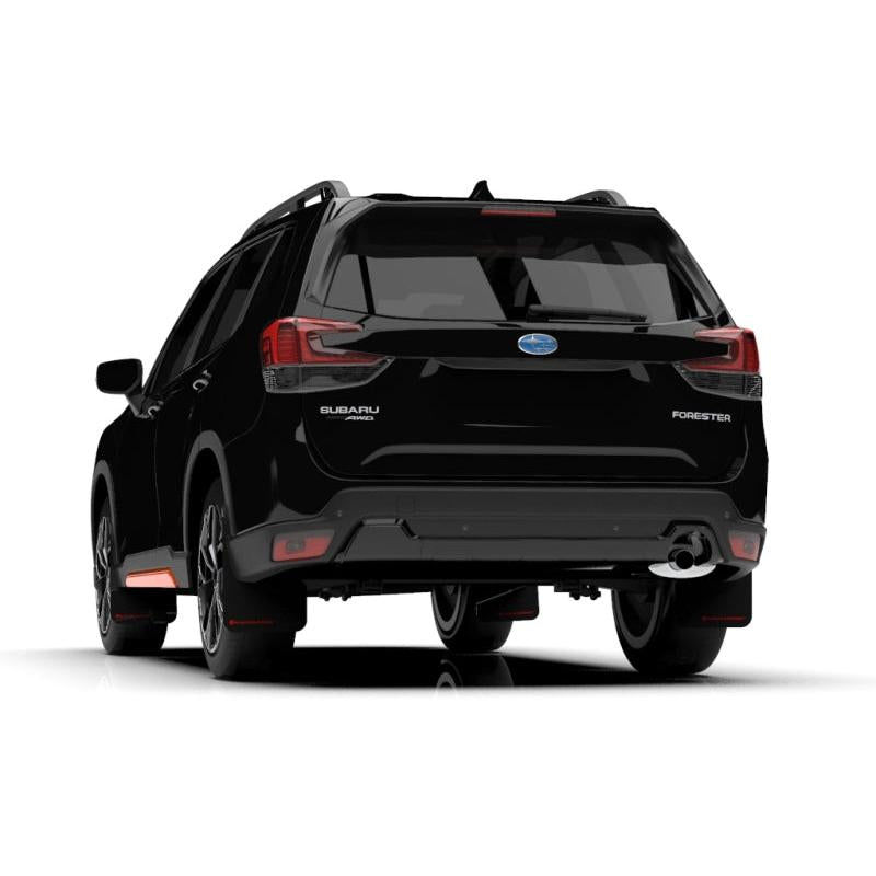 Rally Armor 19-21 Subaru Forester Black UR Mud Flap w/ Red Logo