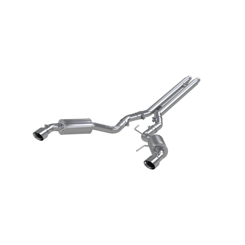 MBRP 15 Ford Mustang GT 5.0 3in Cat Back Dual Split Rear Street Version 4.5in Tips - Aluminized - T1 Motorsports