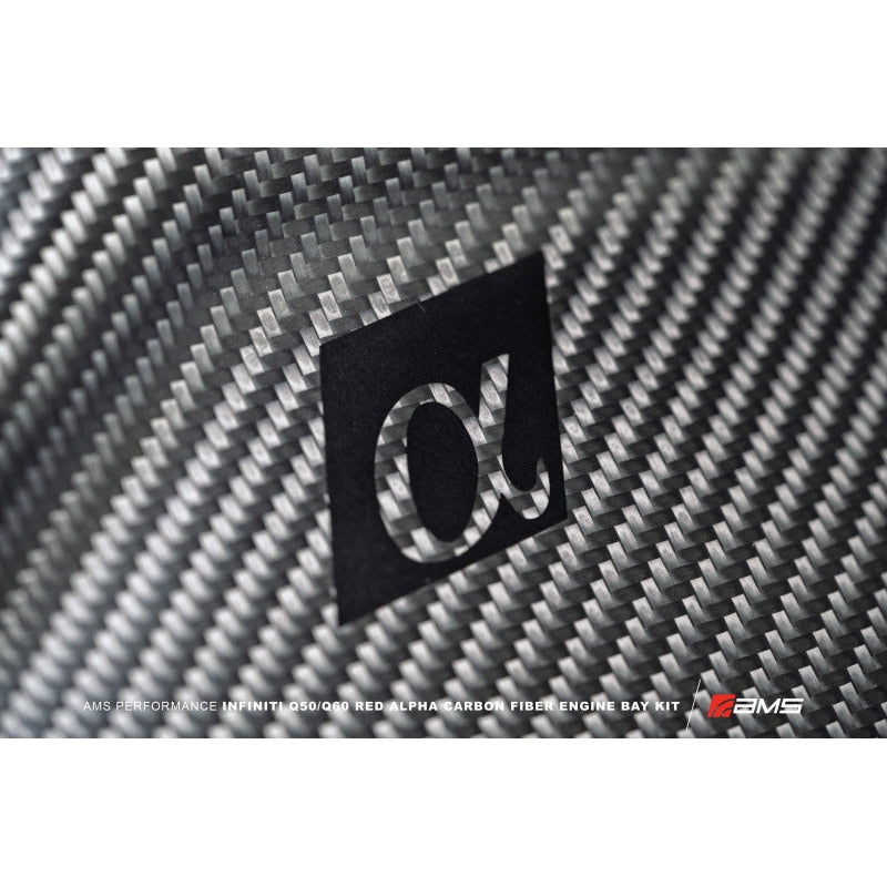 AMS Performance Infiniti 17+ Q60 / 16+ Q50 3.0TT Alpha Matte Carbon Front Duct - T1 Motorsports
