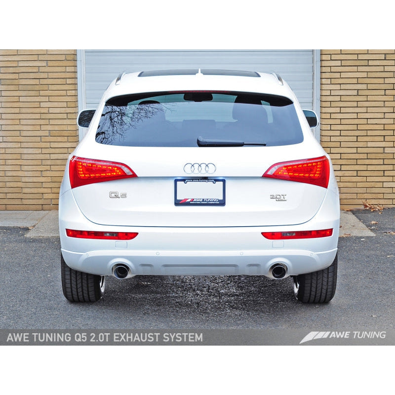 AWE Tuning Audi 8R Q5 2.0T Touring Edition Exhaust - Polished Silver Tips