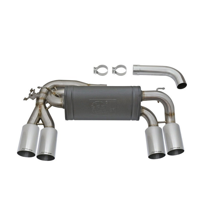 aFe MACHForce XP 3in - 2 1/2in Axle Back 304SS Exhaust w/ Polished Tips 16-17 BMW M2 (f87)