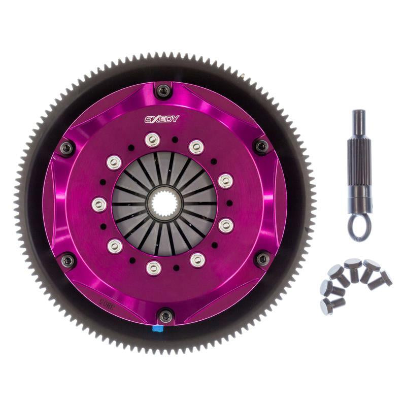 Exedy 1986-1989 Mazda RX-7 R2 Hyper Twin Cerametallic Clutch Sprung Center Disc Push Type Cove - T1 Motorsports
