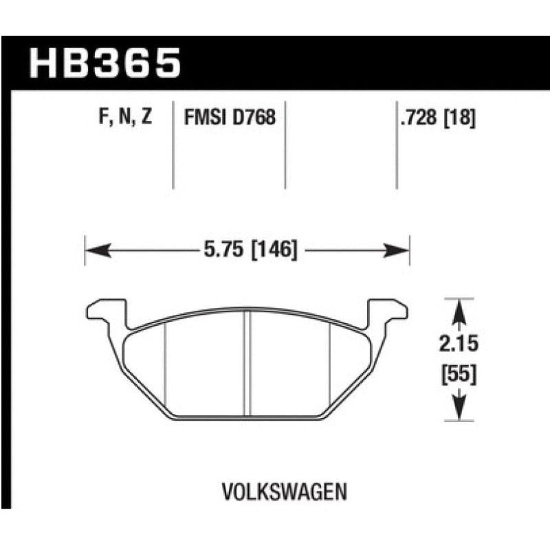 Hawk HPS 5.0 Street Brake Pads - Front - T1 Motorsports