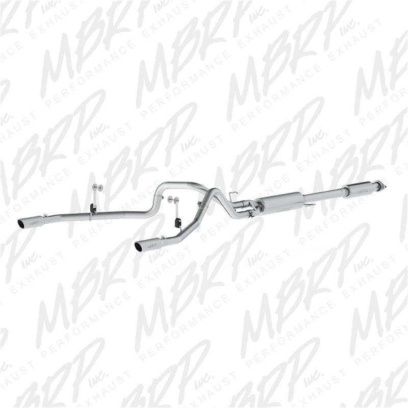 MBRP 2015 Ford F-150 5.0L 3in Cat Back Dual Split Rear Exit T409 Exhaust System - T1 Motorsports