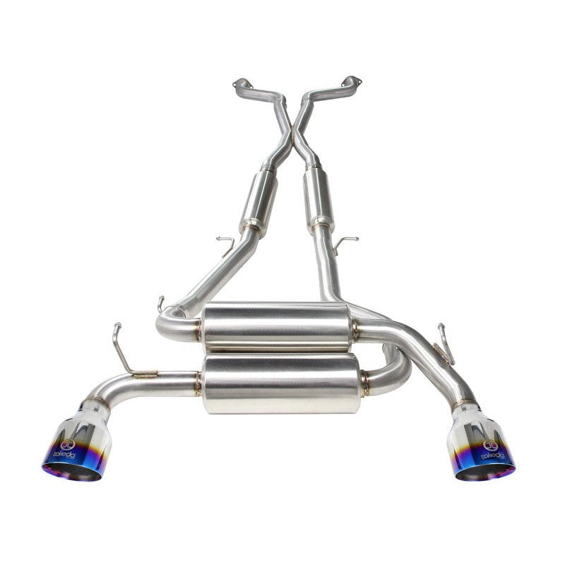 aFe Takeda 2-1/2in 304SS Cat-Back Exhaust Infiniti G37 08-13/Q60 14-15 V6-3.7 w/ Blue Flame Tips