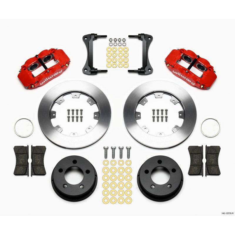 Wilwood Narrow Superlite 4R Front Kit 12.19in Drilled Red 87-89 Jeep YJ - T1 Motorsports