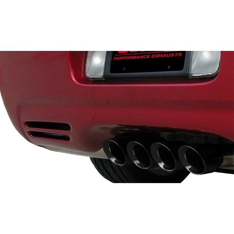 Corsa Sport Axle-Back Exhaust (Black Tips) - 1997-2004 Chevrolet Corvette C5 Z06 5.7L V8