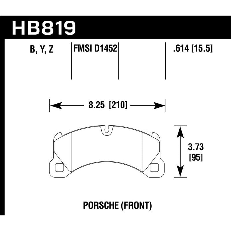 Hawk 11-13 Porsche Cayenne HPS 5.0 Front Brake Pads - T1 Motorsports