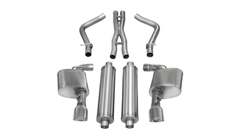 Corsa Sport Cat-Back Exhaust w/ Polished Tips - 2012-2013 Dodge Charger SRT-8 6.4L V8