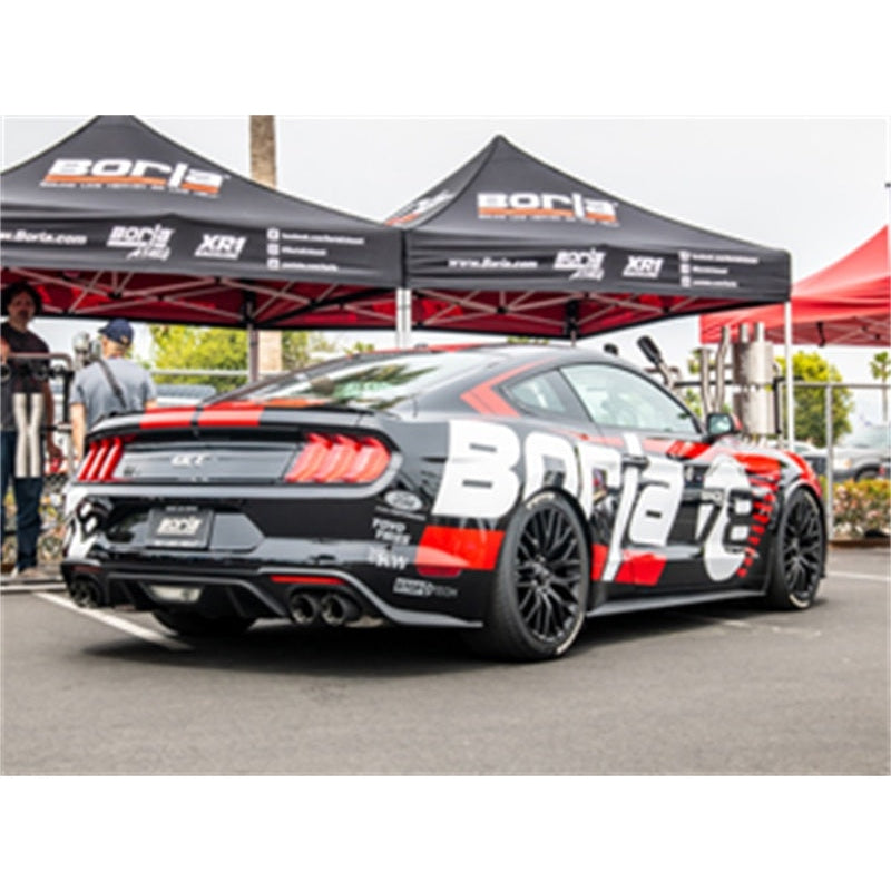 Borla 2018 Ford Mustang GT 5.0L AT/MT (w/o Valves) ATAK 3in Cat-Back Exhaust w/Carbon Fiber Tips - T1 Motorsports