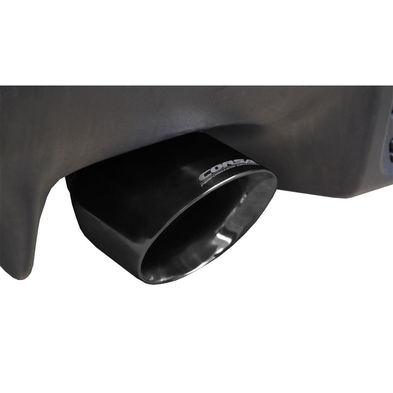 Corsa Sport Dual Rear Cat-Back Exhaust w/Black Tips - 2008-2014 Mitsubishi Lancer Evolution X