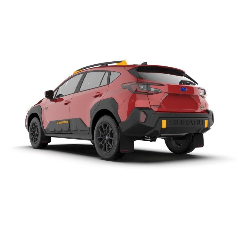 Rally Armor - 2024 Subaru Crosstrek (Wilderness Only) Black UR Mud Flap W/Red Logo - No Drilling Req