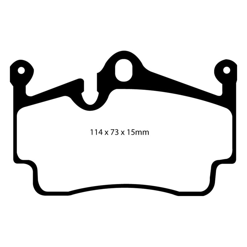 EBC Redstuff Brake Pads -  04-08 Porsche Boxster (Cast Iron Rotors only) 2.7 - Rear Brake Pads
