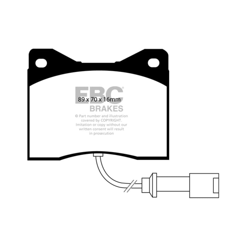 EBC Redstuff Brake Pads -  78-82 BMW M1 3.5 - Front Brake Pads