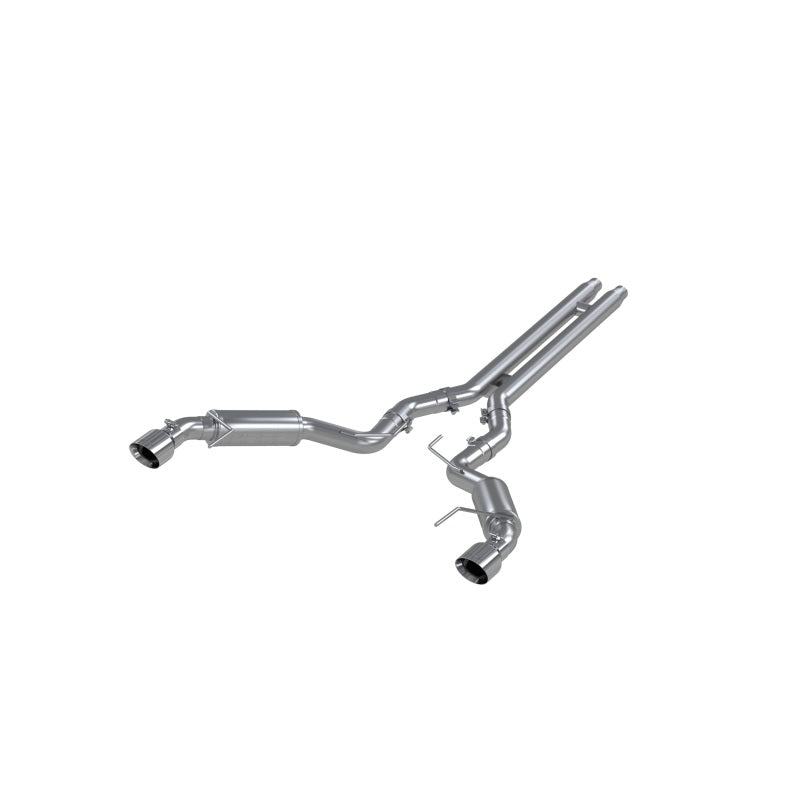 MBRP 15-17 Ford Mustang GT 5.0 3in Cat Back Dual Split Rear Race Version 4.5in Tips - Aluminized - T1 Motorsports
