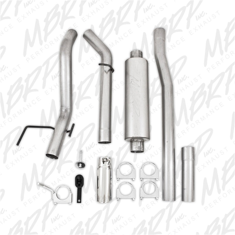 MBRP 06-08 Ram Hemi 1500 Mega Cab 5.7L / 03-13 Ram Hemi 2500/3500 5.7L Alum 3in Cat Back Single Side - T1 Motorsports