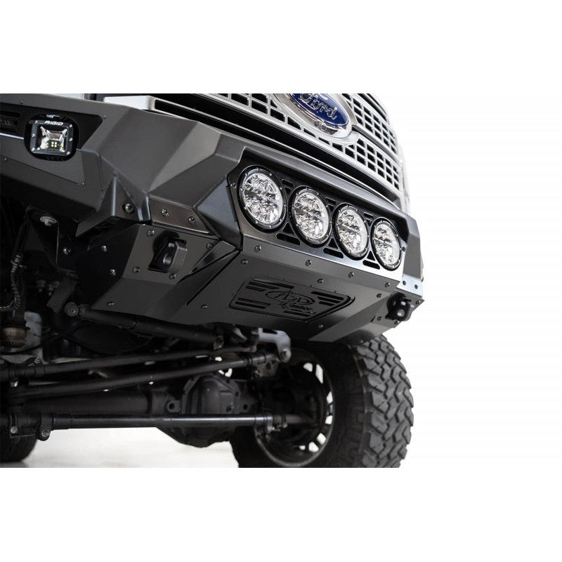 Addictive Desert Designs 17-20 Ford Super Duty Bomber Front Bumper w/ Mounts For 4 Rigid 360 6in