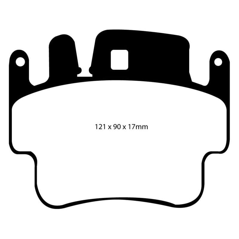 EBC Redstuff Brake Pads -  98-05 Porsche 911 996 3.4 Carrera 2 (Iron Rotor) Redstuff Frt Brake Pad (Check EBC Redstuff Brake Pads -  Fit Guide)