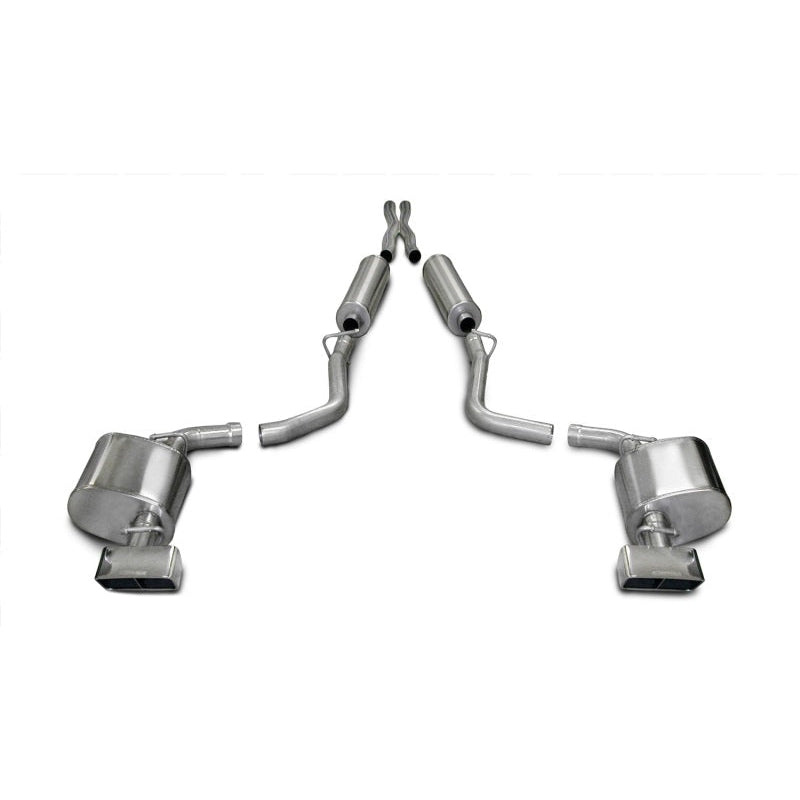 Corsa 09-10 Dodge Challenger R/T 5.7L V8 Manual Polished Xtreme Cat-Back Exhaust - T1 Motorsports