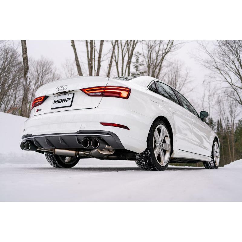 MBRP 15-18 Audi S3 304SS 3in Quad Split Rear Exit C/B System - T1 Motorsports