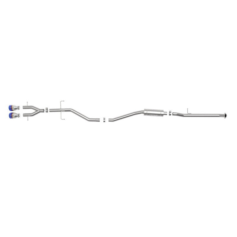 aFe Takeda 2.5in 304SS Cat-Back Exhaust System 17-20 Honda Civic SI Coupe L4-1.5L (t) - BL Flame Tip