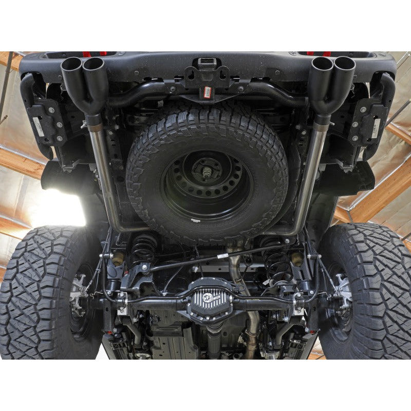aFe Vulcan Series 3in 304SS DPF-Back 21 Jeep Gladiator V6-3.0L (td) Dual Black Tip