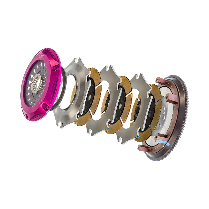 Exedy 1996-1996 Mitsubishi Lancer Evolution IV L4 Hyper Triple Cerametallic Clutch Rigid Pull Type - T1 Motorsports
