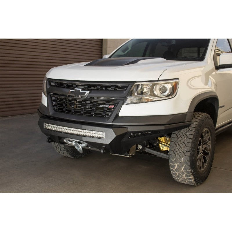 Addictive Desert Designs 17-18 Chevy Colorado Stealth Fighter Front Bumper w/ Winch Mount
