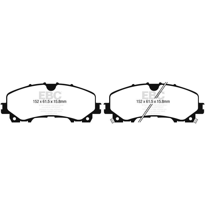 EBC Redstuff Brake Pads -  13+ Infiniti Q50 3.7 - Front Brake Pads