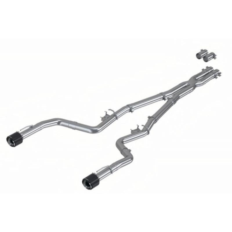 MBRP 17-21 Charger 5.7L/6.2L/6.4L 3in Race Profile Cat-Back w/Dual Carbon Fiber Tips T304 SS Exhaust - T1 Motorsports