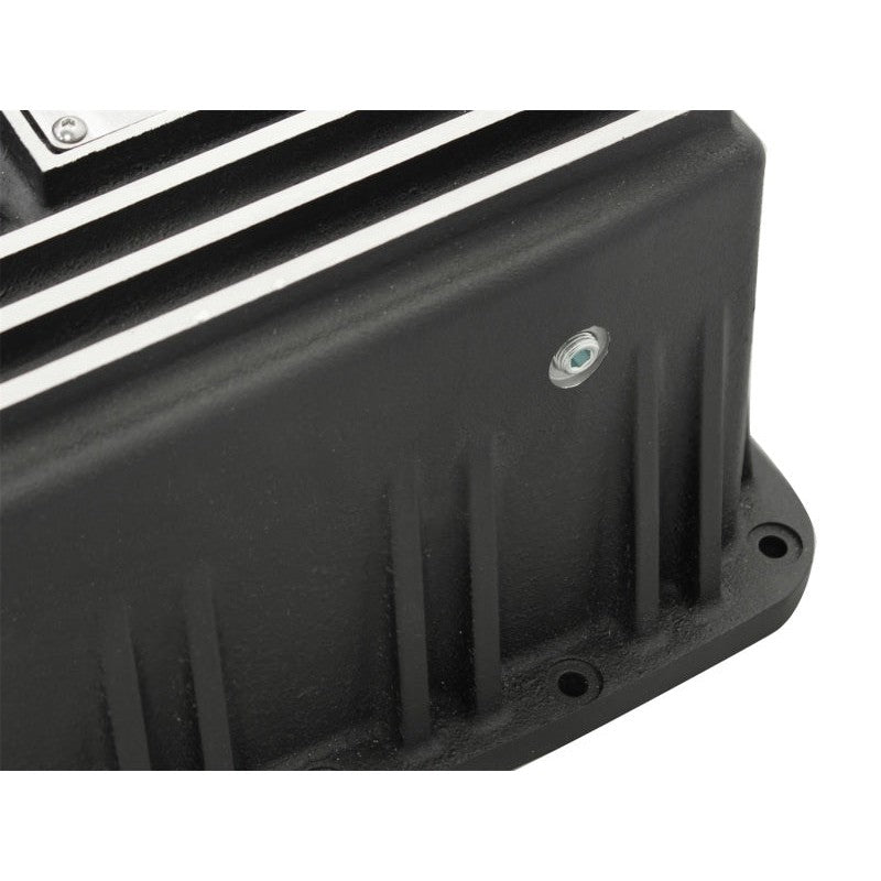 aFe Power Transmission Pan Black Machined 09-14 Ford 6R80 F-150 Trucks