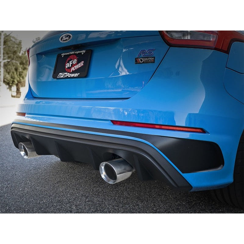 aFe Takeda 3in 304 SS Axle-Back Exhaust System w/ Polished Tip 16-18 Ford Focus RS 2.3L (t)