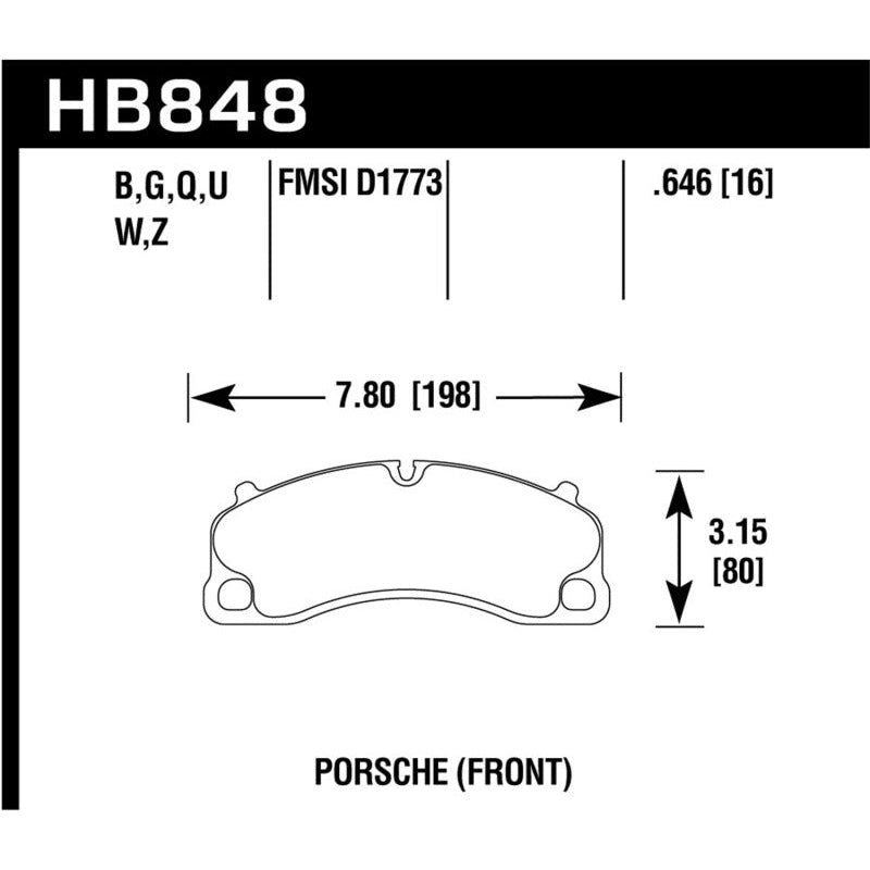 Hawk 14-19 Porsche 911 GT3/GT3 RS / 2016 Porsche Cayman GT4 HPS 5.0 Front Brake Pads - T1 Motorsports