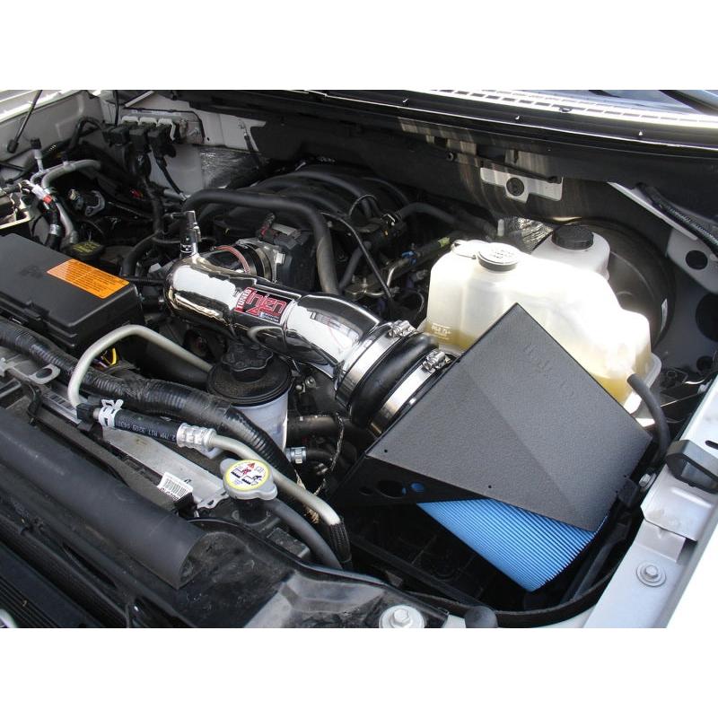 Injen 09-10 Ford F-150 3 valve V8 4.6L Wrinkle Black Power-Flow Air Intake System - T1 Motorsports