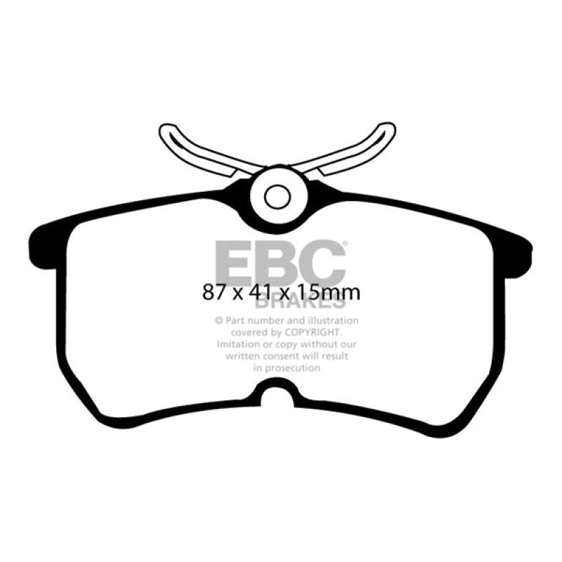 EBC Redstuff Brake Pads -  13+ Ford Fiesta 1.6 Turbo ST - Rear Brake Pads